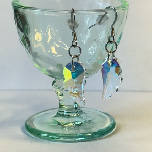 Iridescent Wing Earrings - Picture 2 of 6